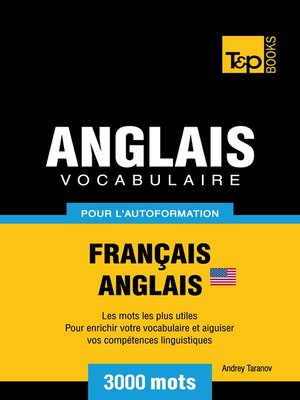 cover image of Vocabulaire Français-Anglais-US pour l'autoformation--3000 mots